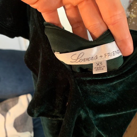 Dark green mini dress - Picture 2 of 3